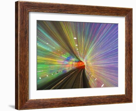 West Bund Sightseeing Tunnel, Huangpu District, Shanghai, China-Jochen Schlenker-Framed Photographic Print