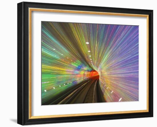 West Bund Sightseeing Tunnel, Huangpu District, Shanghai, China-Jochen Schlenker-Framed Photographic Print