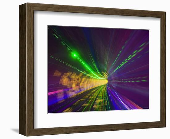 West Bund Sightseeing Tunnel, Huangpu District, Shanghai, China-Jochen Schlenker-Framed Photographic Print