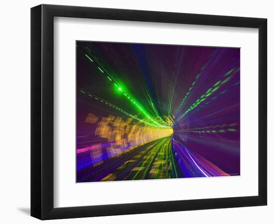 West Bund Sightseeing Tunnel, Huangpu District, Shanghai, China-Jochen Schlenker-Framed Photographic Print