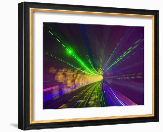 West Bund Sightseeing Tunnel, Huangpu District, Shanghai, China-Jochen Schlenker-Framed Photographic Print