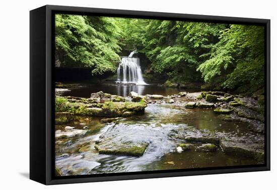 West Burton Waterfall in Summer-Mark Sunderland-Framed Premier Image Canvas