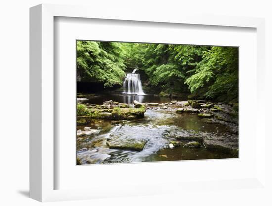 West Burton Waterfall in Summer-Mark Sunderland-Framed Photographic Print