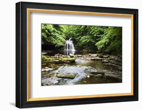 West Burton Waterfall in Summer-Mark Sunderland-Framed Photographic Print