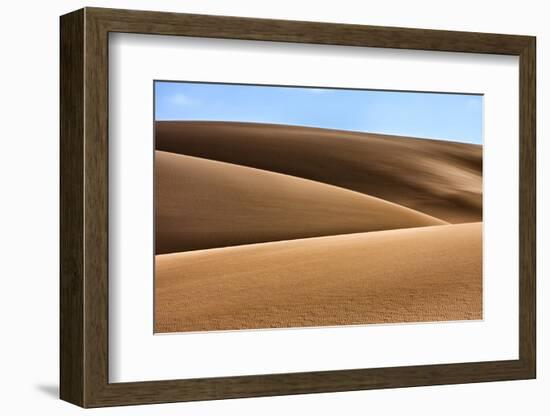 West Coast Namibia. Artistic Shot of Sand Dunes-Janet Muir-Framed Photographic Print