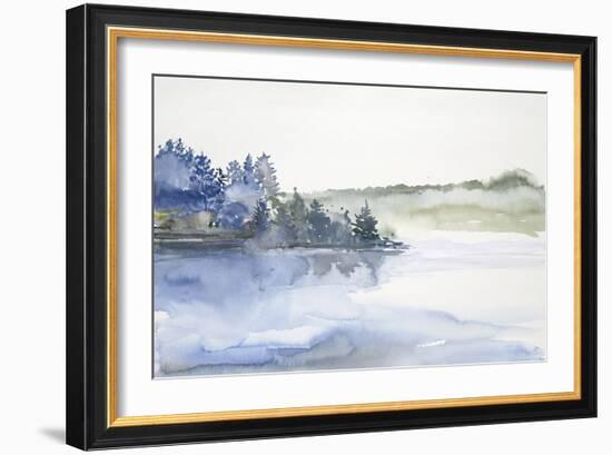 West Coast Waters-Lora Gold-Framed Art Print