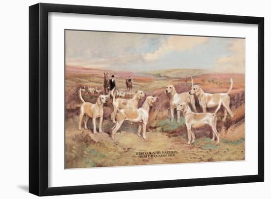 West Country Harriers-Thomas Ivester Llyod-Framed Art Print