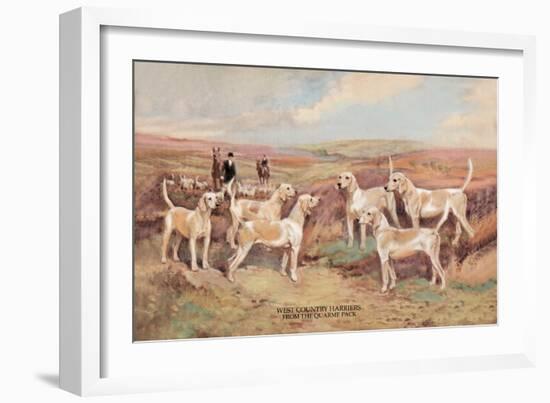 West Country Harriers-Thomas Ivester Llyod-Framed Art Print