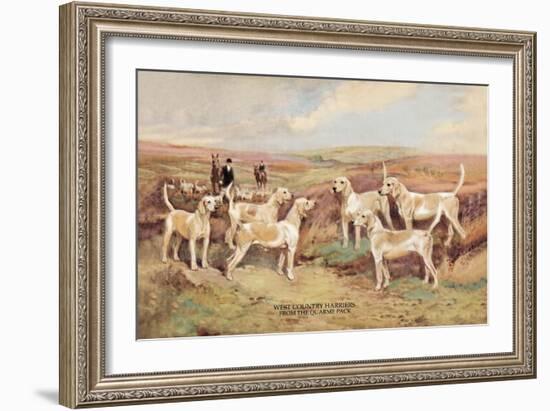 West Country Harriers-Thomas Ivester Llyod-Framed Art Print