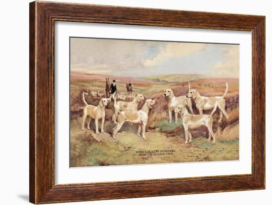 West Country Harriers-Thomas Ivester Llyod-Framed Art Print