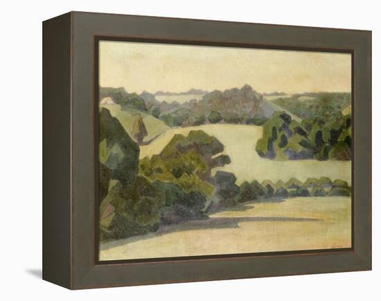 West Country Landscape-Robert Bevan-Framed Premier Image Canvas