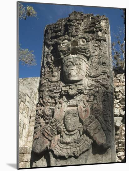 West Court, Stela P, Copan Archaeological Park, Copan, UNESCO World Heritage Site, Honduras-null-Mounted Photographic Print