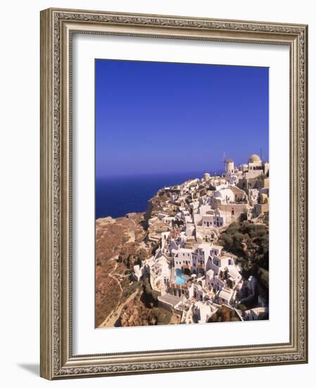 West End of Santorini, Greece-Walter Bibikow-Framed Photographic Print