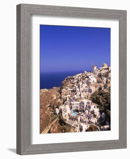 West End of Santorini, Greece-Walter Bibikow-Framed Photographic Print