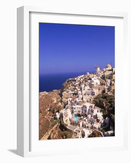 West End of Santorini, Greece-Walter Bibikow-Framed Photographic Print