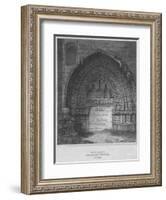 'West Entrance to Holyrood Chapel, Edinburgh', 1814-John Greig-Framed Giclee Print