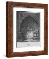 'West Entrance to Holyrood Chapel, Edinburgh', 1814-John Greig-Framed Giclee Print