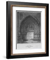 'West Entrance to Holyrood Chapel, Edinburgh', 1814-John Greig-Framed Giclee Print