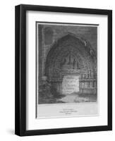 'West Entrance to Holyrood Chapel, Edinburgh', 1814-John Greig-Framed Giclee Print