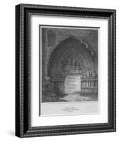 'West Entrance to Holyrood Chapel, Edinburgh', 1814-John Greig-Framed Giclee Print