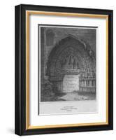 'West Entrance to Holyrood Chapel, Edinburgh', 1814-John Greig-Framed Giclee Print