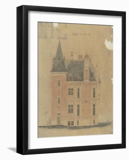 West Facade of a Hotel Neo-Renaissance Corner Turret-Antoine Zoegger-Framed Giclee Print