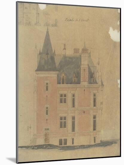 West Facade of a Hotel Neo-Renaissance Corner Turret-Antoine Zoegger-Mounted Giclee Print