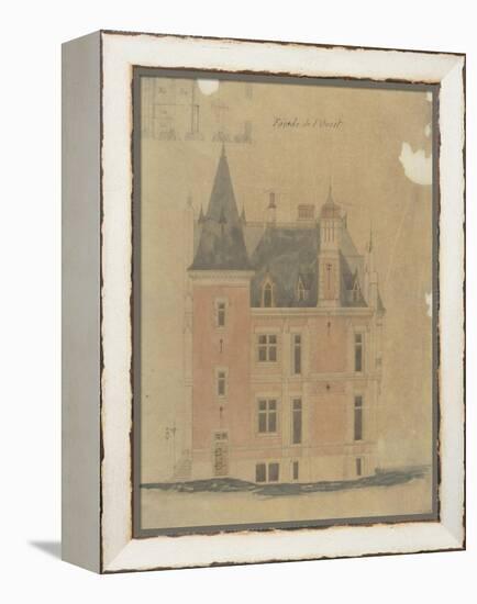West Facade of a Hotel Neo-Renaissance Corner Turret-Antoine Zoegger-Framed Premier Image Canvas
