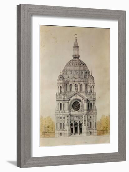 West Facade of the Church of St. Augustin, Paris, Built 1860-71-Victor Baltard-Framed Giclee Print