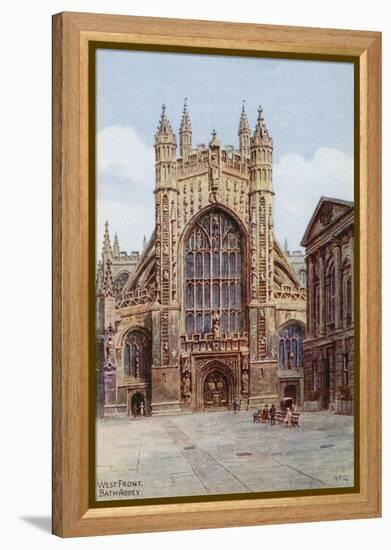 West Front, Bath Abbey-Alfred Robert Quinton-Framed Premier Image Canvas