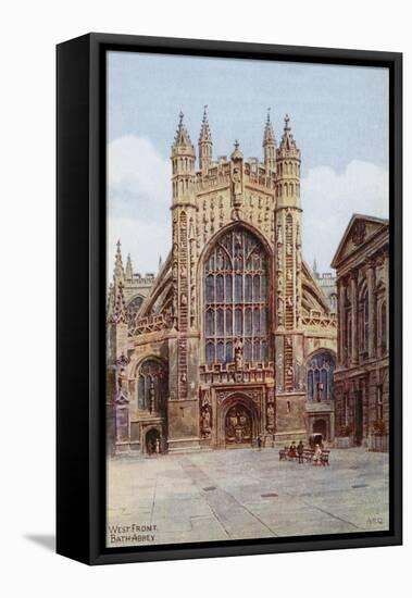 West Front, Bath Abbey-Alfred Robert Quinton-Framed Premier Image Canvas