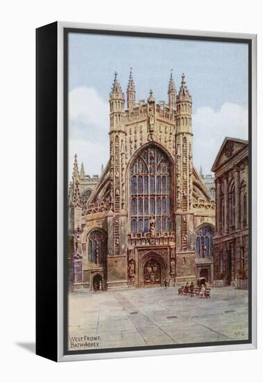 West Front, Bath Abbey-Alfred Robert Quinton-Framed Premier Image Canvas