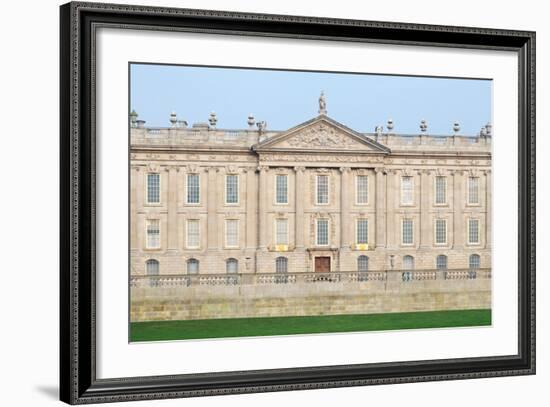 West Front, Chatsworth House, Derbyshire-null-Framed Photographic Print