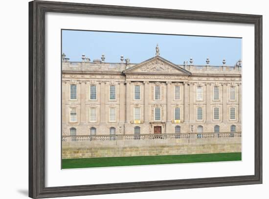 West Front, Chatsworth House, Derbyshire-null-Framed Photographic Print