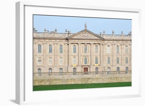 West Front, Chatsworth House, Derbyshire-null-Framed Photographic Print