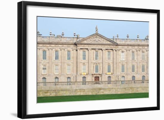 West Front, Chatsworth House, Derbyshire-null-Framed Photographic Print