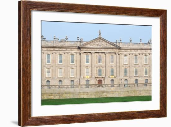 West Front, Chatsworth House, Derbyshire-null-Framed Photographic Print