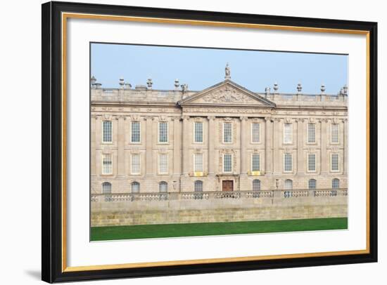 West Front, Chatsworth House, Derbyshire-null-Framed Photographic Print