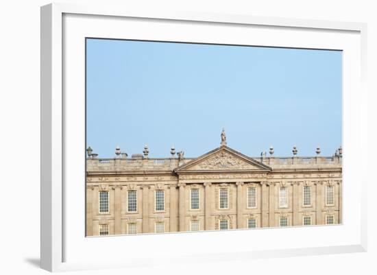 West Front, Chatsworth House, Derbyshire-null-Framed Photographic Print