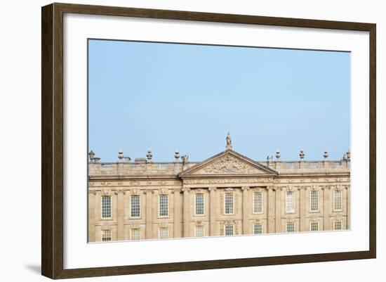 West Front, Chatsworth House, Derbyshire-null-Framed Photographic Print