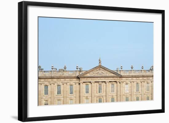 West Front, Chatsworth House, Derbyshire-null-Framed Photographic Print