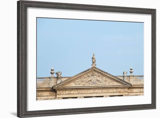 West Front, Chatsworth House, Derbyshire-null-Framed Photographic Print