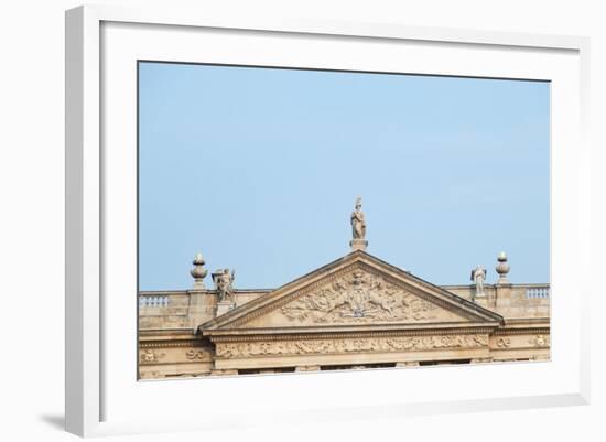 West Front, Chatsworth House, Derbyshire-null-Framed Photographic Print