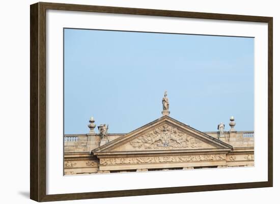 West Front, Chatsworth House, Derbyshire-null-Framed Photographic Print