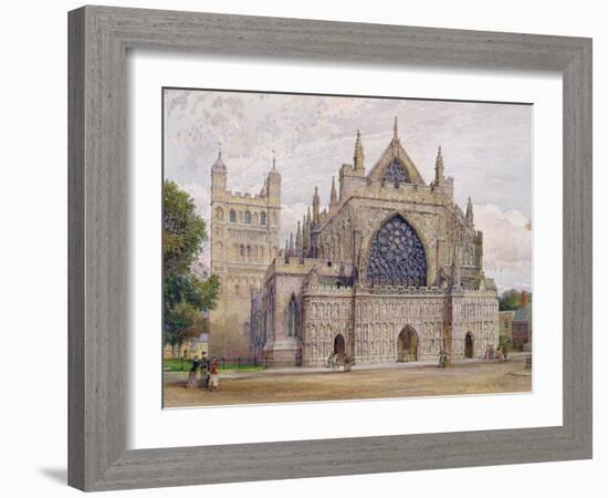 West Front, Exeter Cathedral-George Nattress-Framed Giclee Print