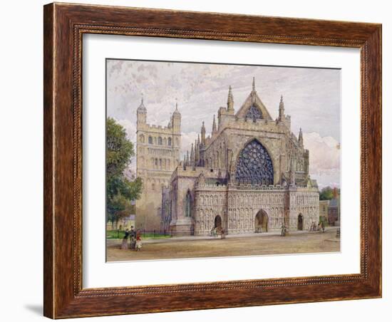 West Front, Exeter Cathedral-George Nattress-Framed Giclee Print