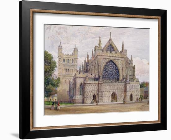 West Front, Exeter Cathedral-George Nattress-Framed Giclee Print