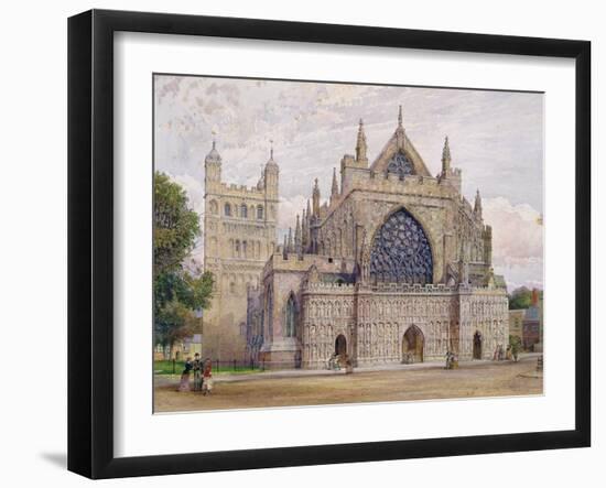 West Front, Exeter Cathedral-George Nattress-Framed Giclee Print