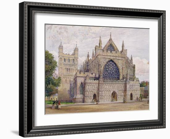 West Front, Exeter Cathedral-George Nattress-Framed Giclee Print