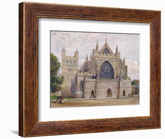 West Front, Exeter Cathedral-George Nattress-Framed Giclee Print